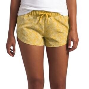Class V Mini Short Women's Large in Yellow Golden Floral Bamboo